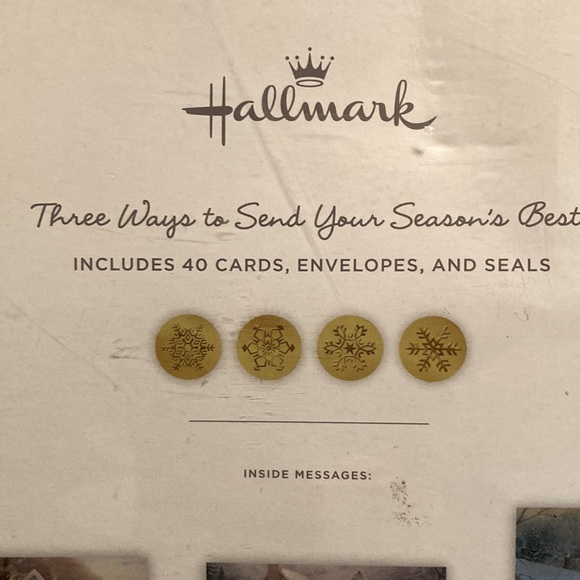 🌸NIB HALLMARK Thomas Kincade 40 ct assorted Christmas cards with seals - Picture 11 of 11